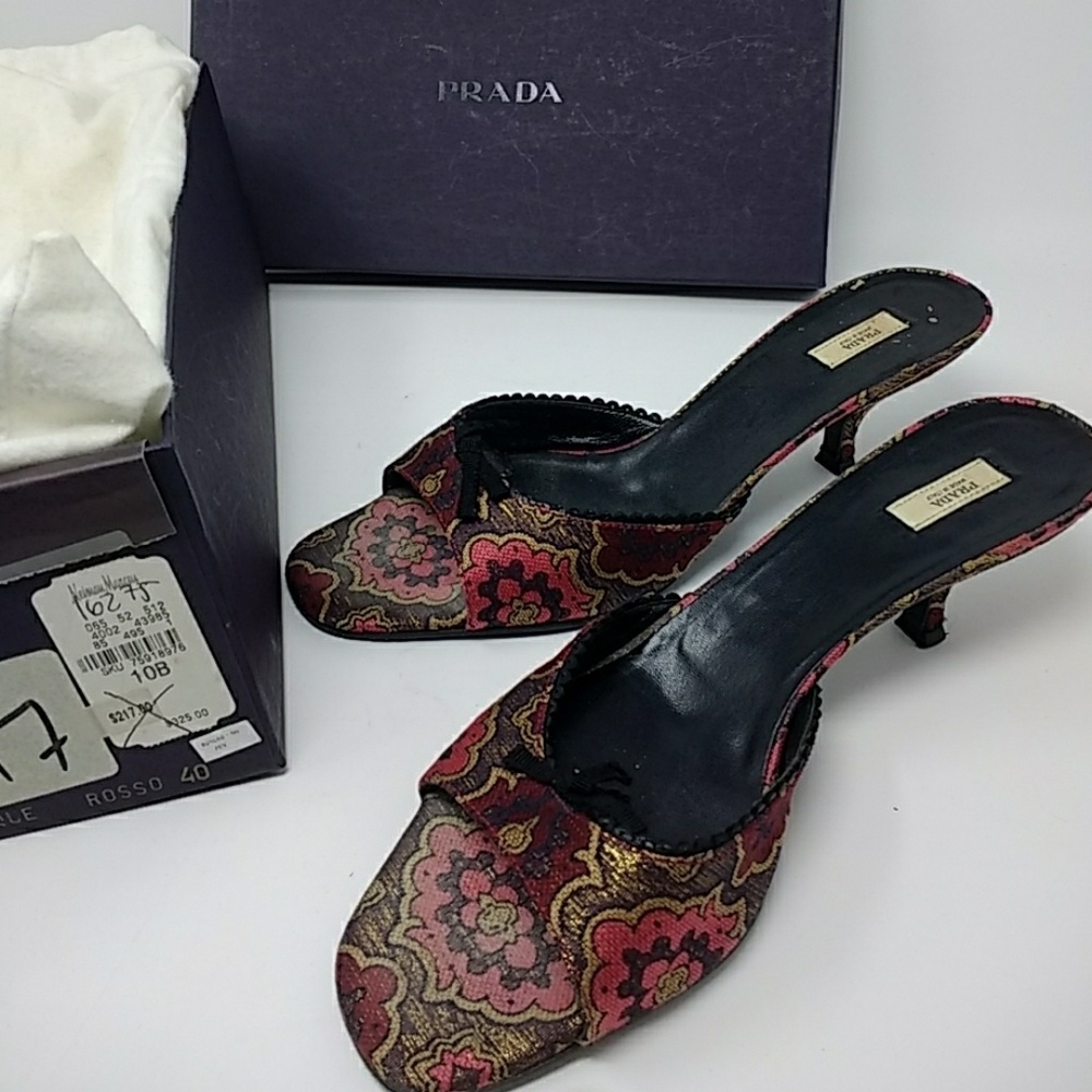 Prada Lurex Arabesque w/box and dust bag